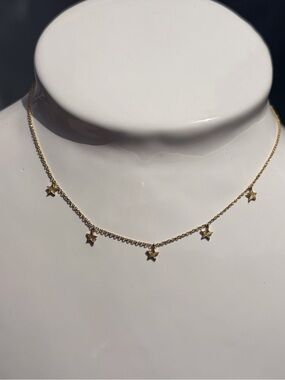 ⭐️Gorjana Gold Star Dangle Choker Necklace
